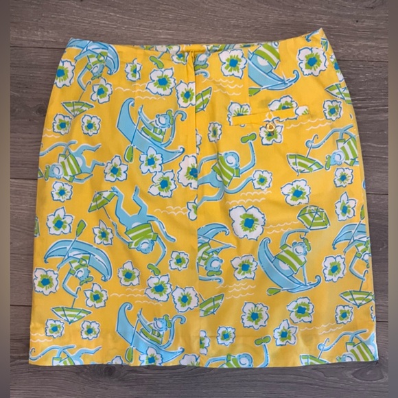EUC Lilly Pulitzer Les Moneys Skirt Size 6 - Picture 2 of 7
